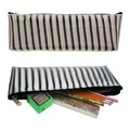 Pencil Case with 3D Lenticular Effects in Black/White Stripes (Blank)